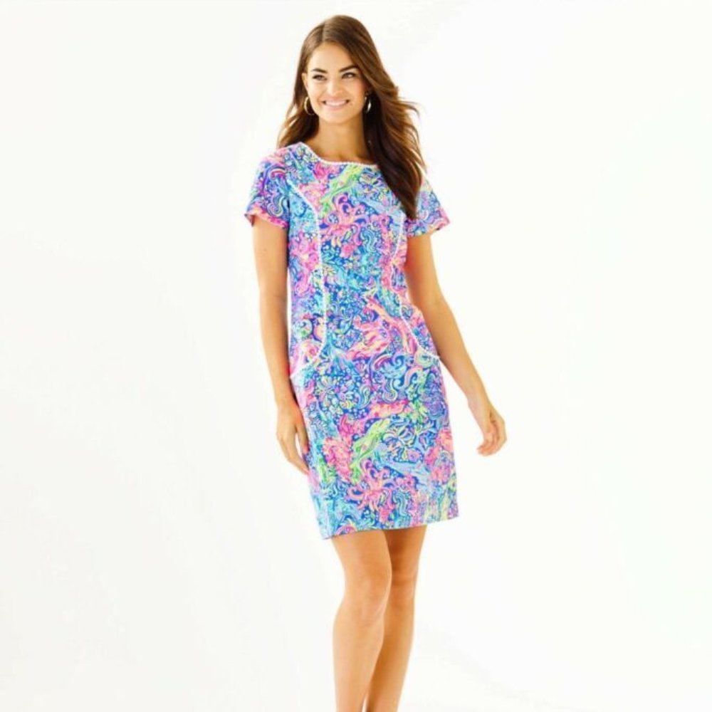 Lilly Pulitzer NEW NO TAGS SIZE 10 Coralynn Shift Dress In Multi